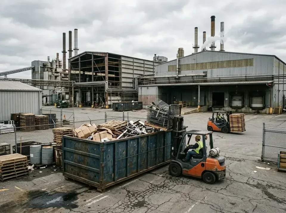 industrial-factory-scrap-conta-003 — frequently asked questions, Cheap Roll-off Dumpster Rentals in Columbia, MS